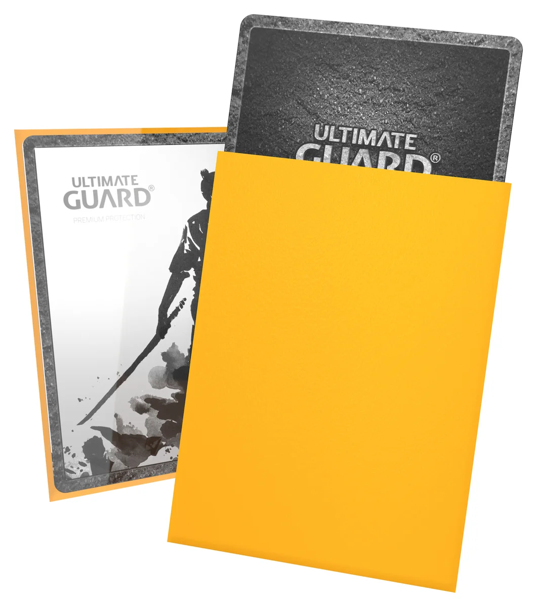 Ultimate Guard Katana Sleeves Standard Size (100) – Gelb – Produktverpackung